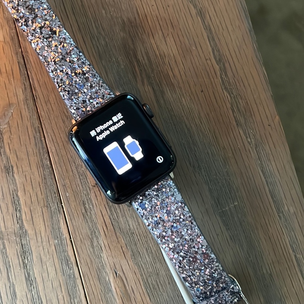 EUC Series 2 Nike Apple Watch 44mm Black/Grey No Charger